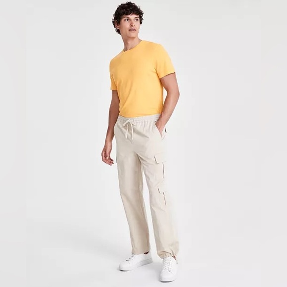 NWT I.N.C. International Concepts Men's Marco Cargo Pants Khaki Size Small - Picture 1 of 8